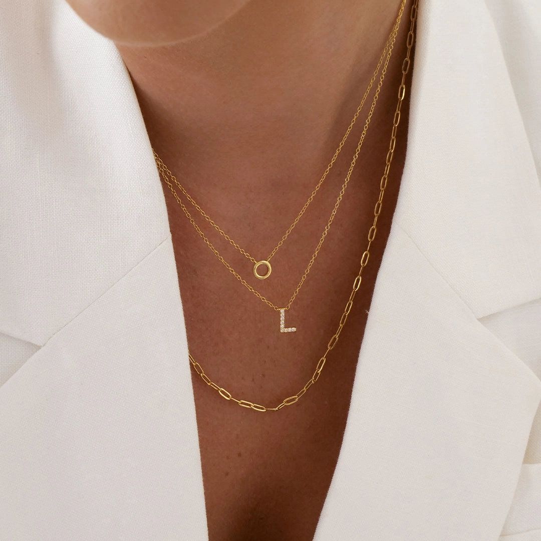 A-Z Necklaces Gold