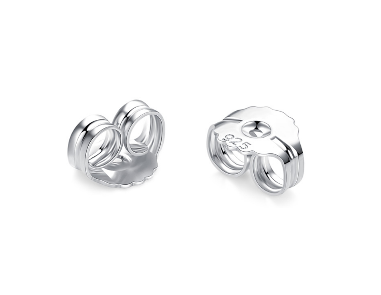 Sterling silver earring back deals