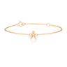 A-Z Bracelet in Rose Gold with Zirconia