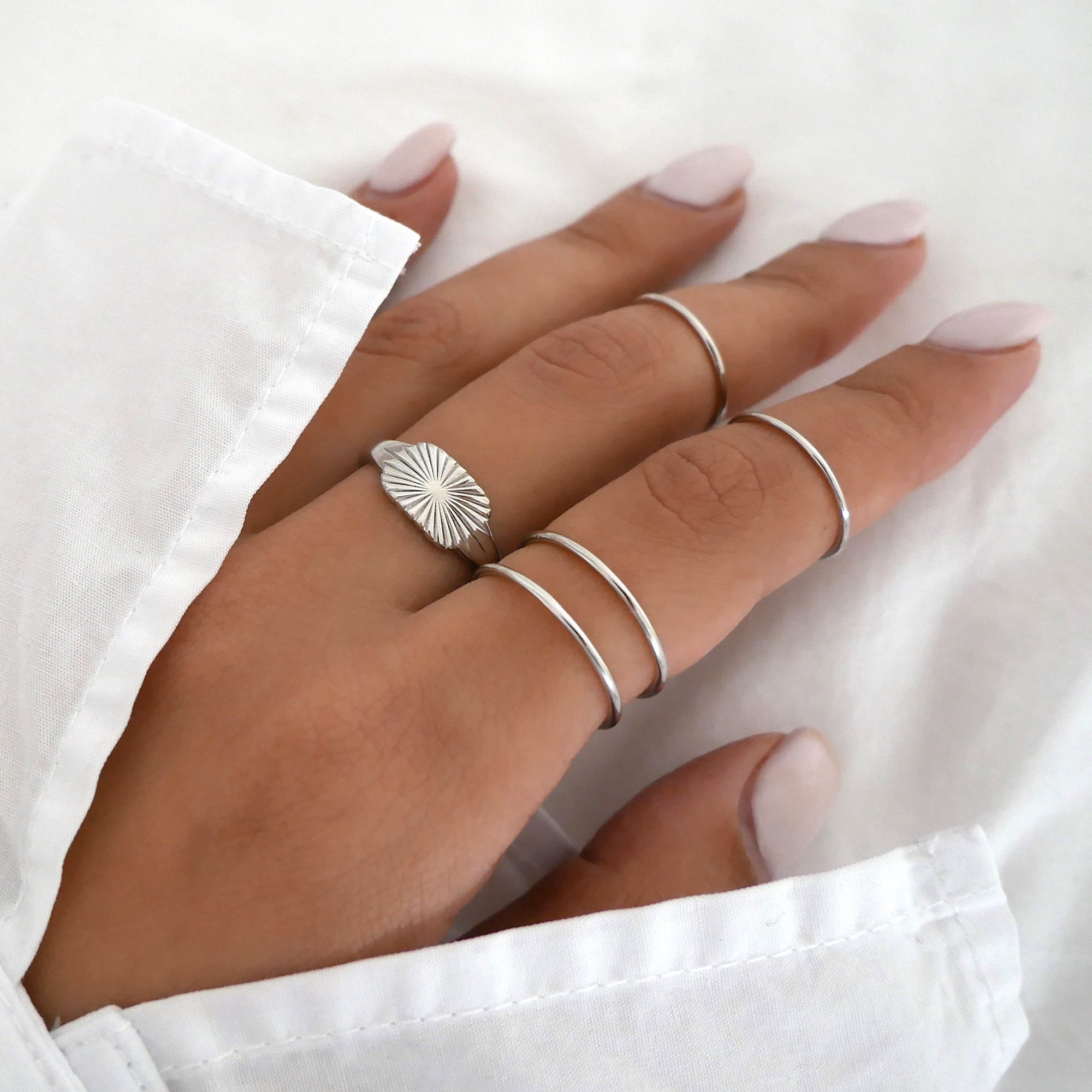 Sage Ring Silver