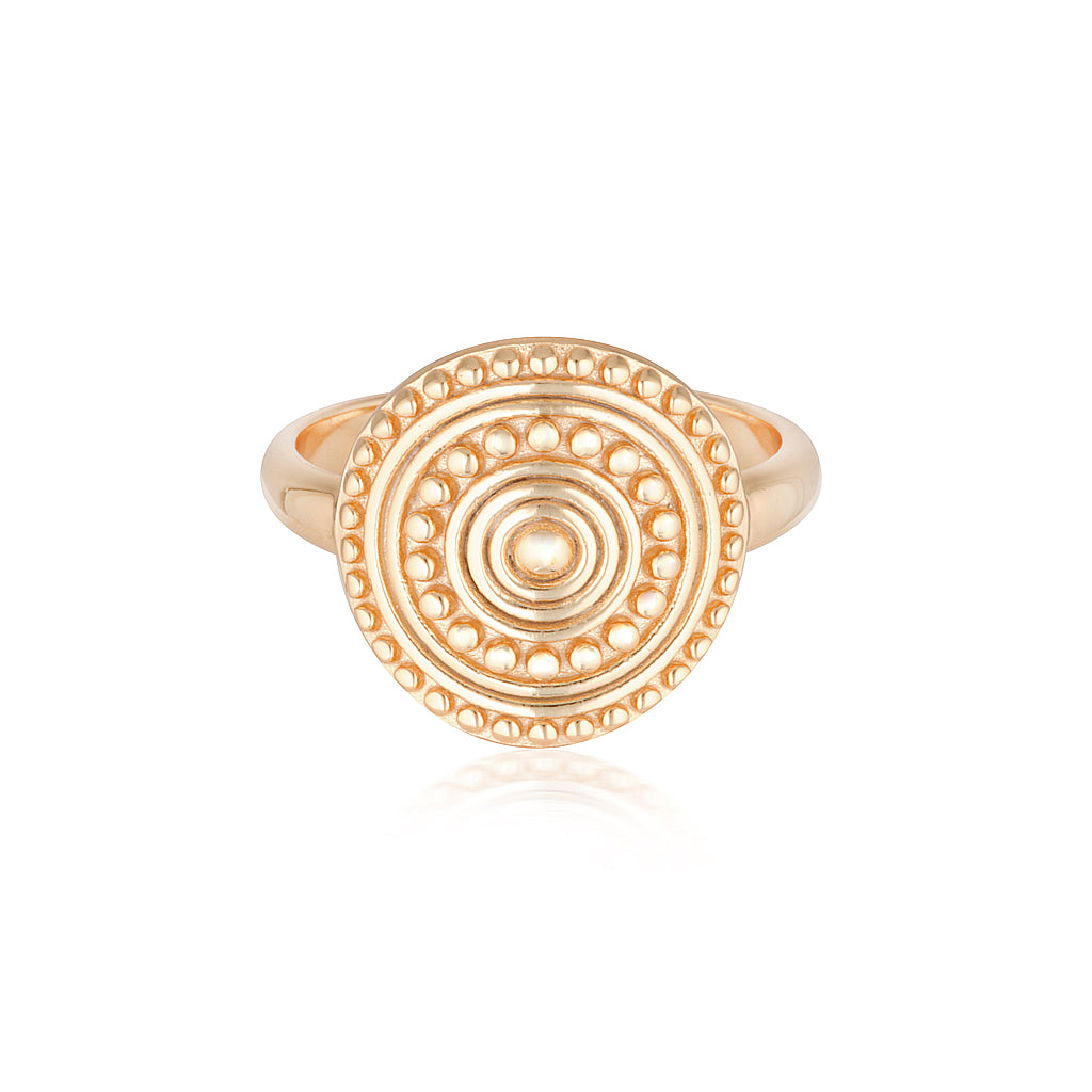 Florence Coin Ring Rose Gold