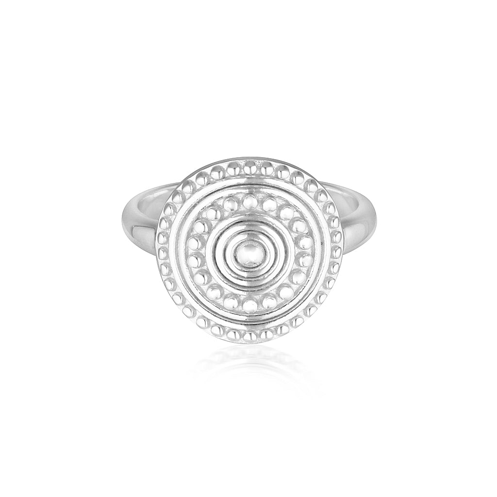 Florence Coin Ring Silver