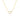 Bella Heart Pendant Necklace in Gold with Zirconia