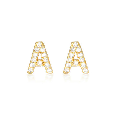 A-Z Earrings Gold