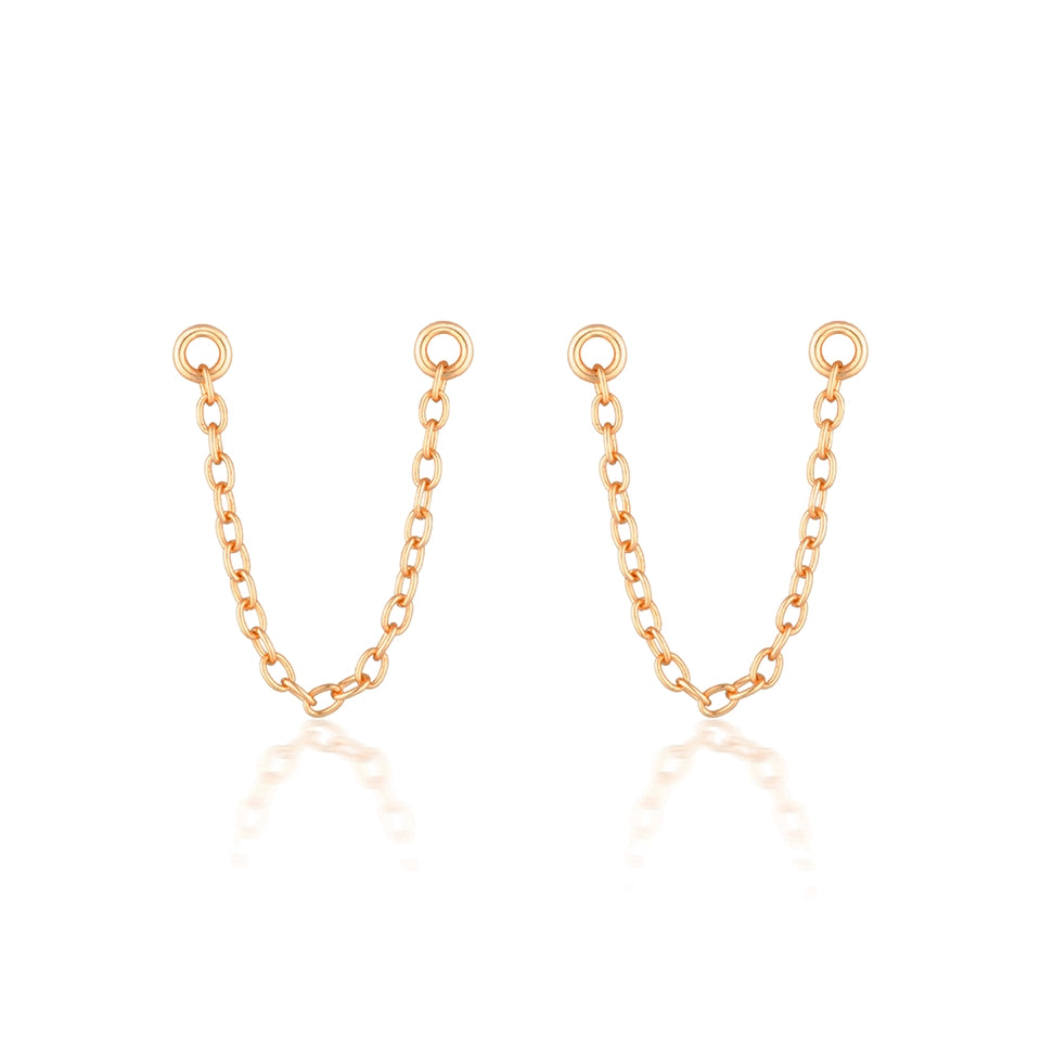 Bel Earring Chain Rose Gold