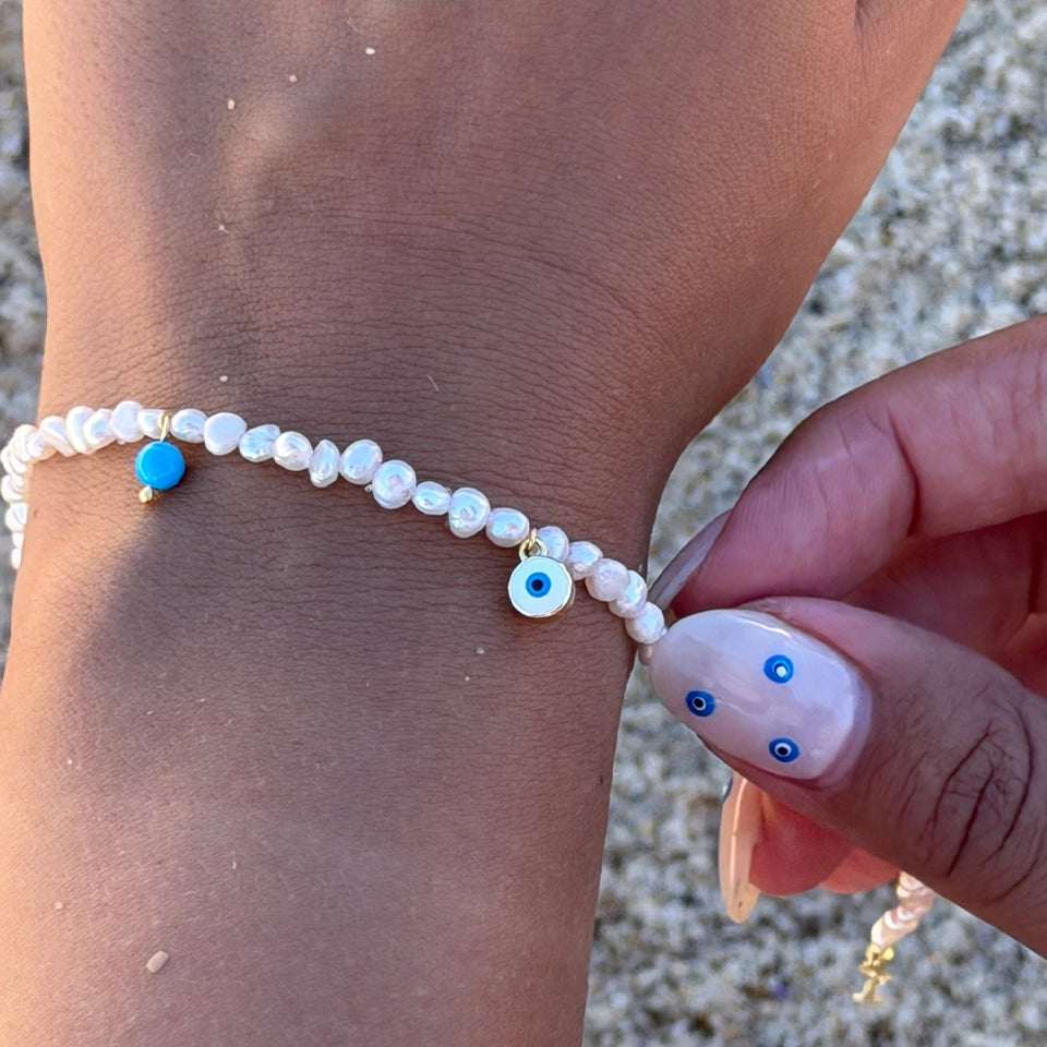 Custom Charm Pearl Bracelet-thumbmail-1