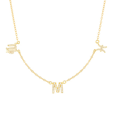Test Product (3 charm gold necklace)