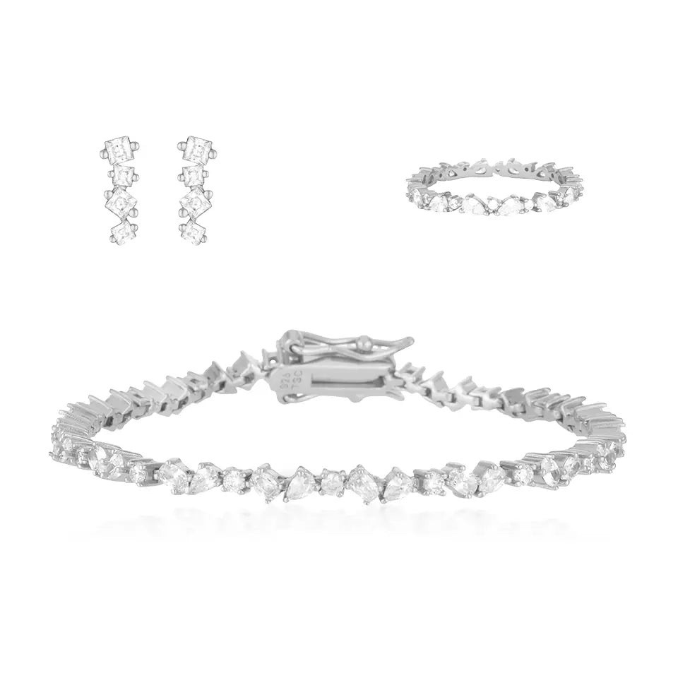 Chelsea Tennis Set Silver