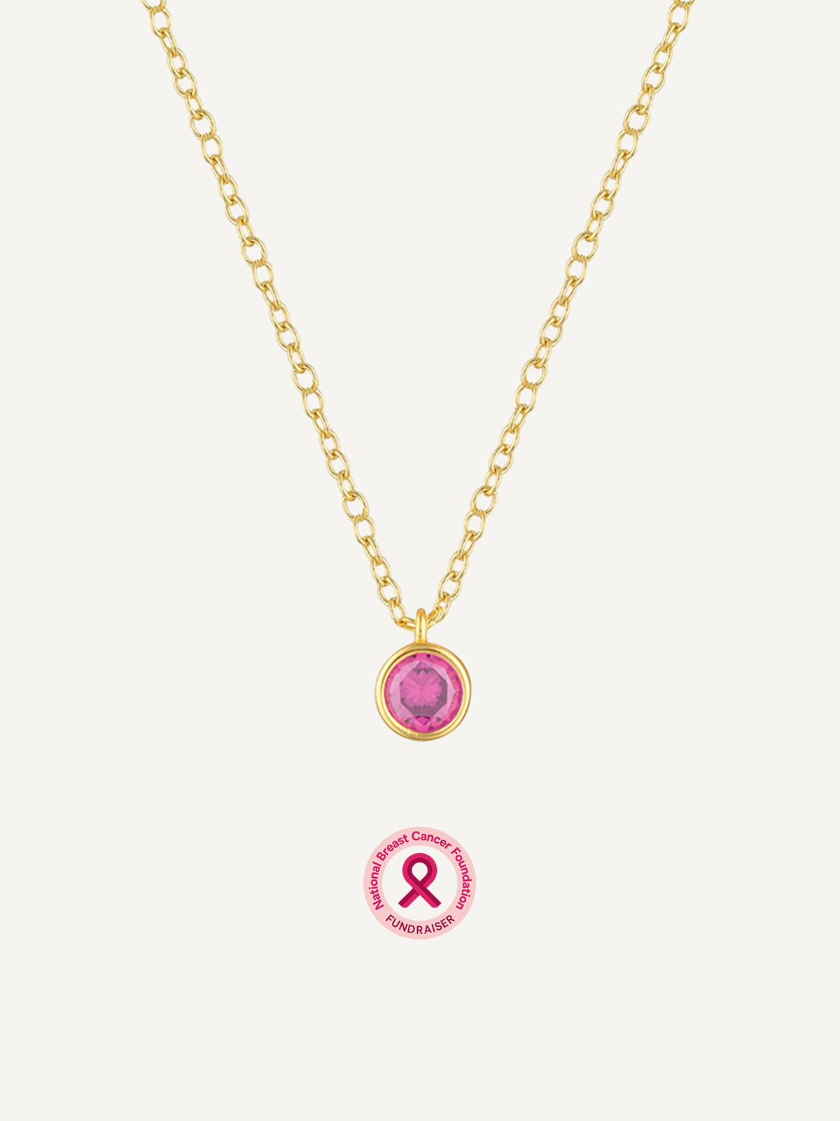 Fuchsia Necklace Gold