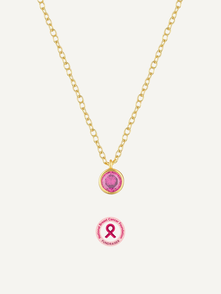 Fuchsia Necklace Gold