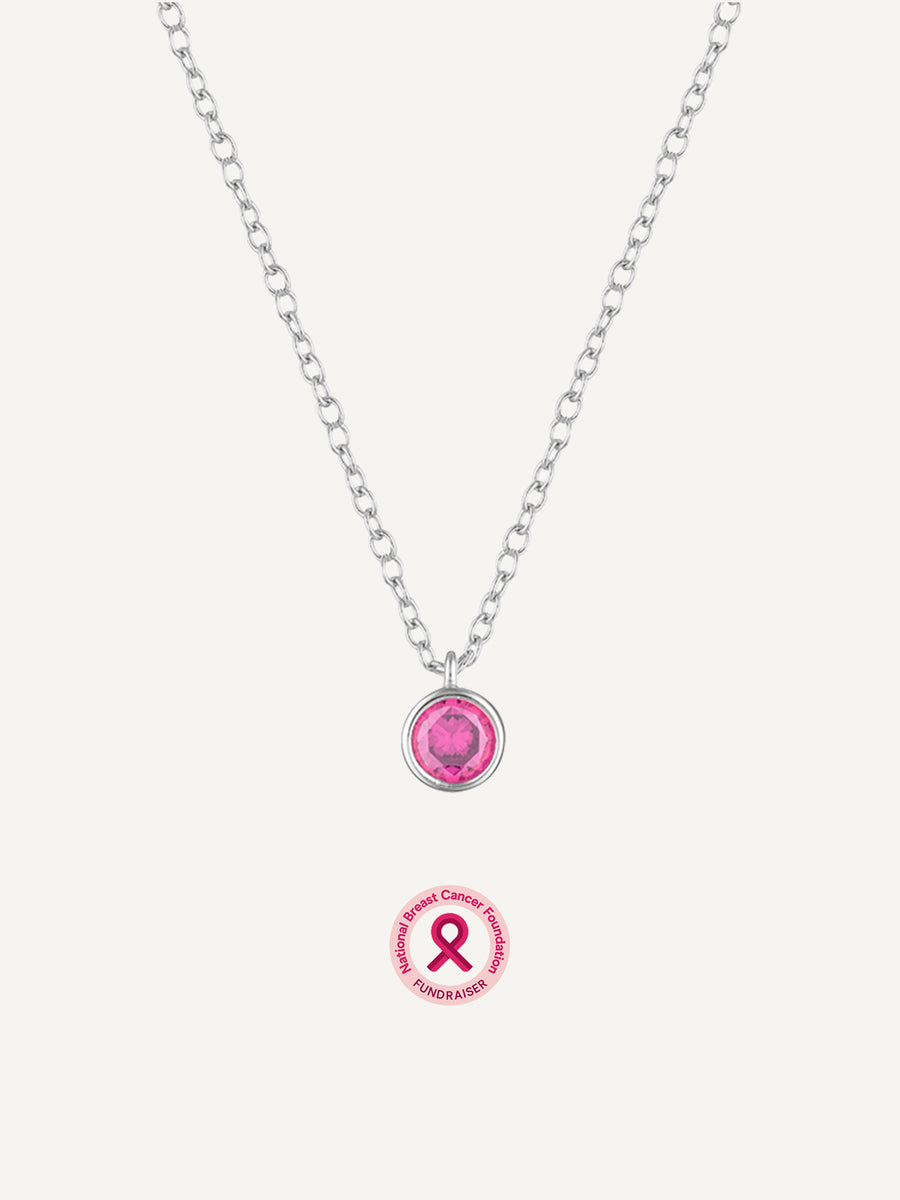Fuchsia Necklace Silver