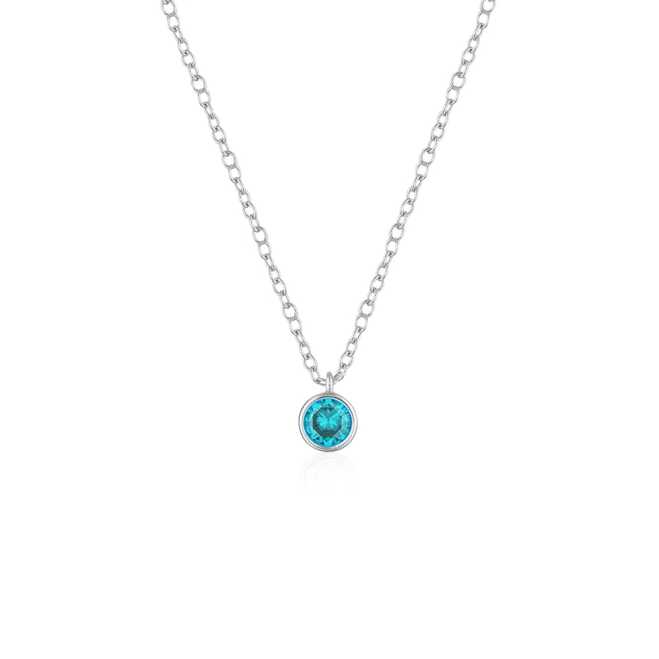 Aqua Necklace Silver-thumbmail-1