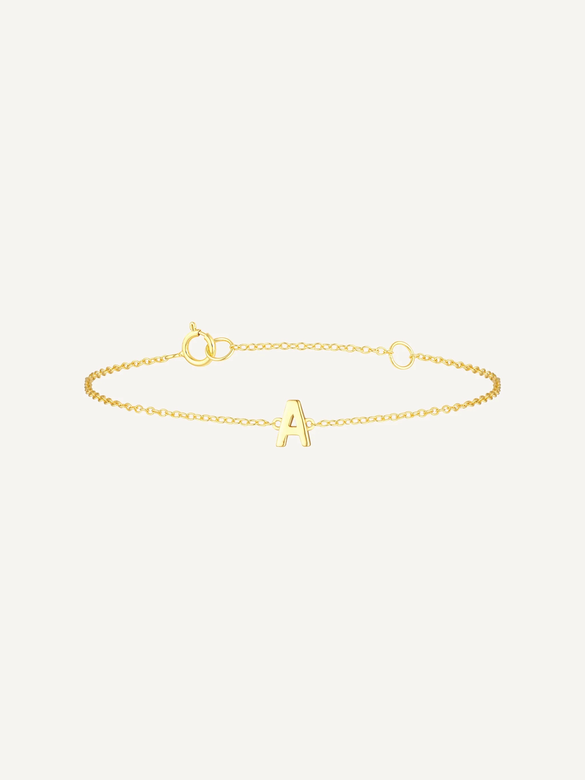 Petite A-Z Letter Bracelets