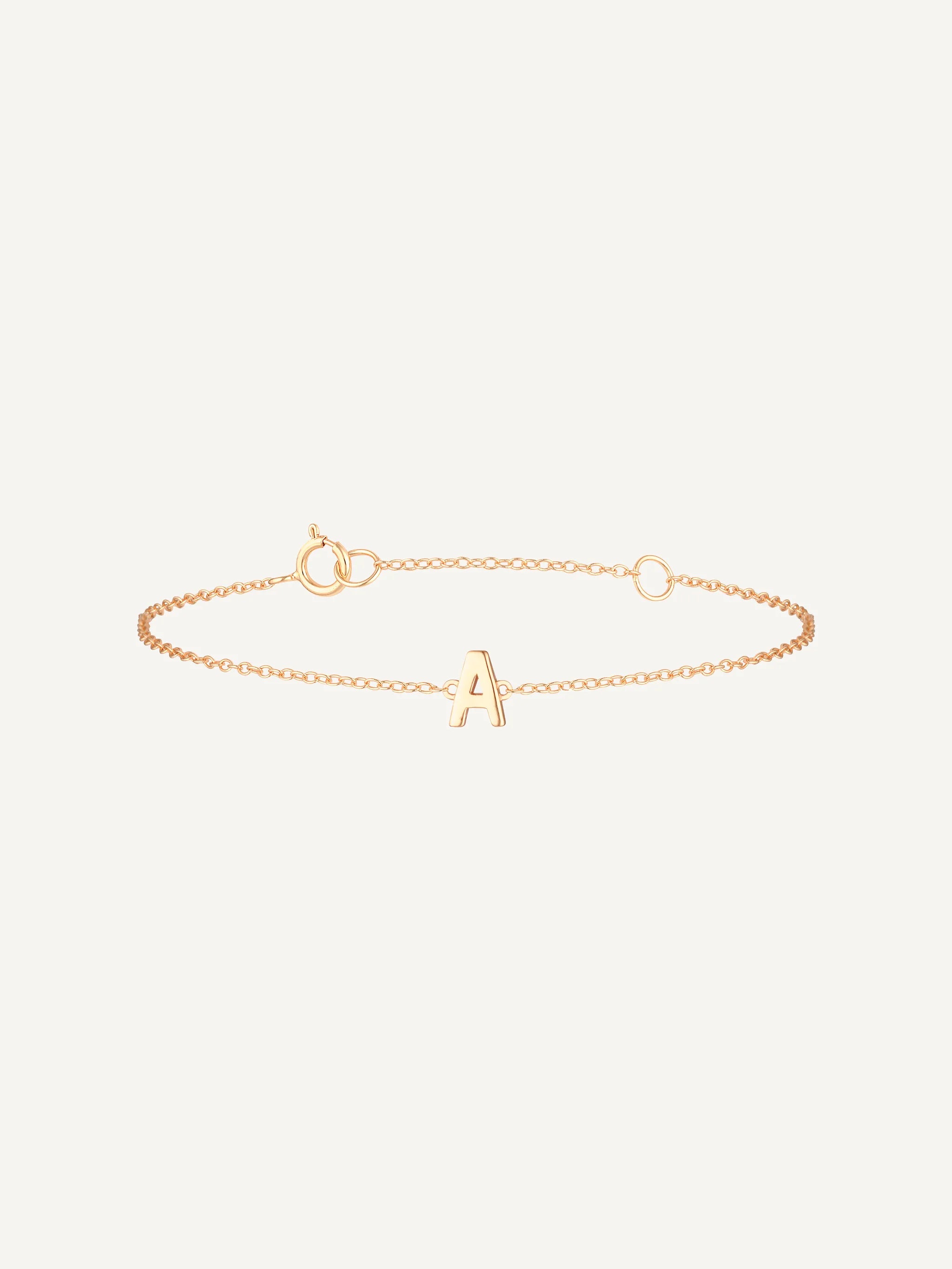 Petite A-Z Letter Bracelets