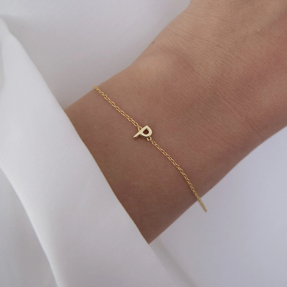 Petite A-Z Letter Bracelets