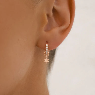 Build Your Earring Set Jet Rose Gold