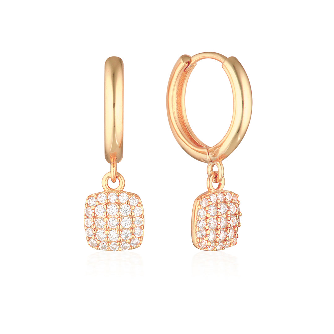 Hudson Drop Earrings Rose Gold-thumbmail-1