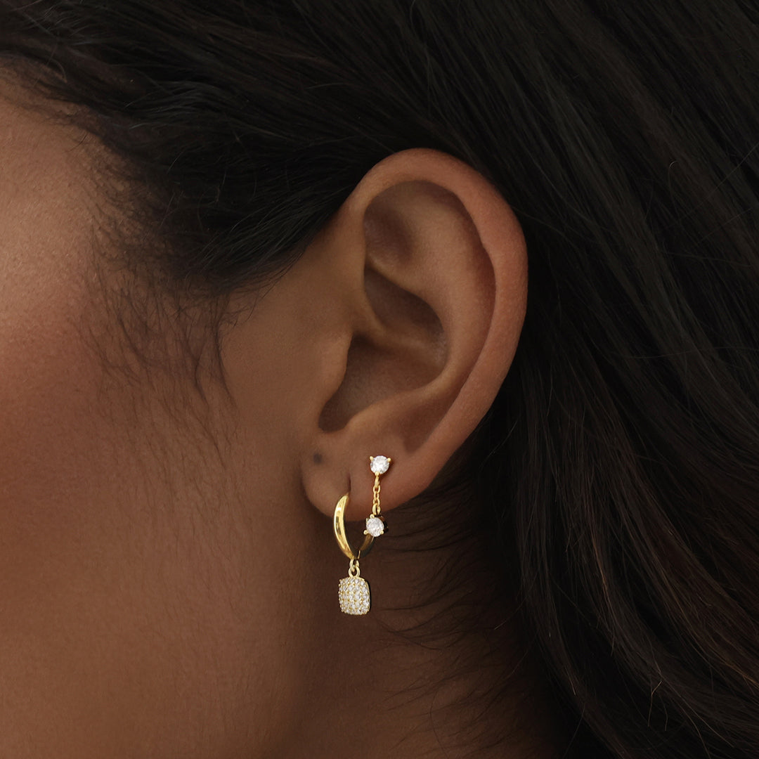 Hudson Drop Earrings Gold
