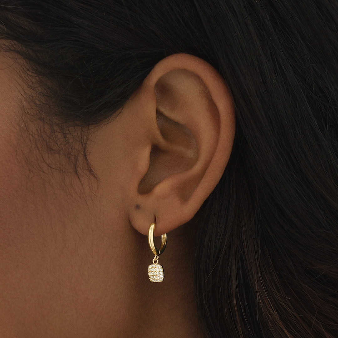 Hudson Drop Earrings Gold