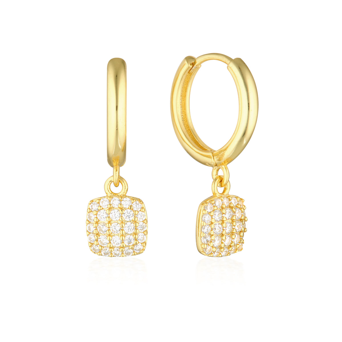 Hudson Drop Earrings Gold
