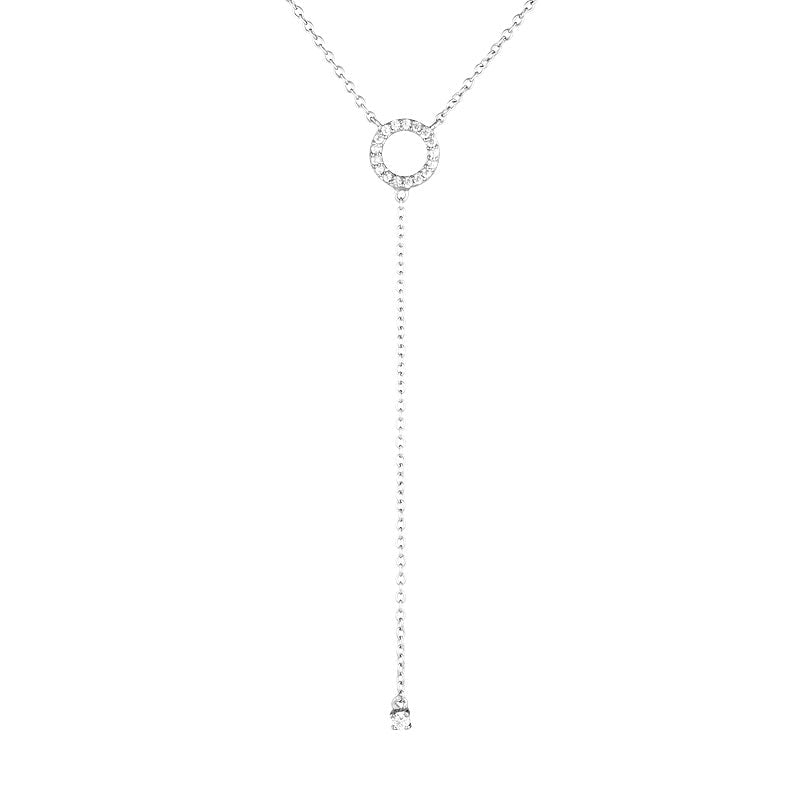 Harper Drop Necklace Silver