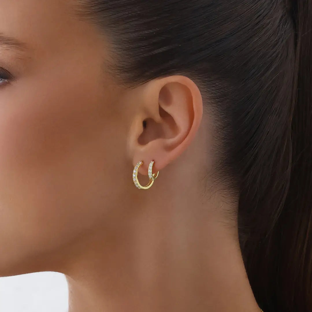 Onyx Earrings Gold