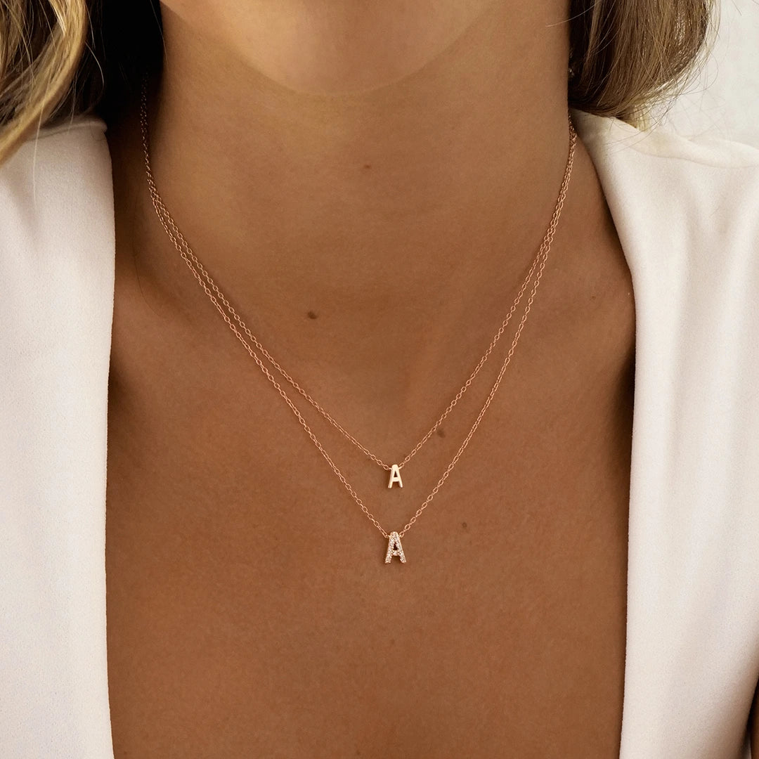 Petite A-Z Letter Necklaces