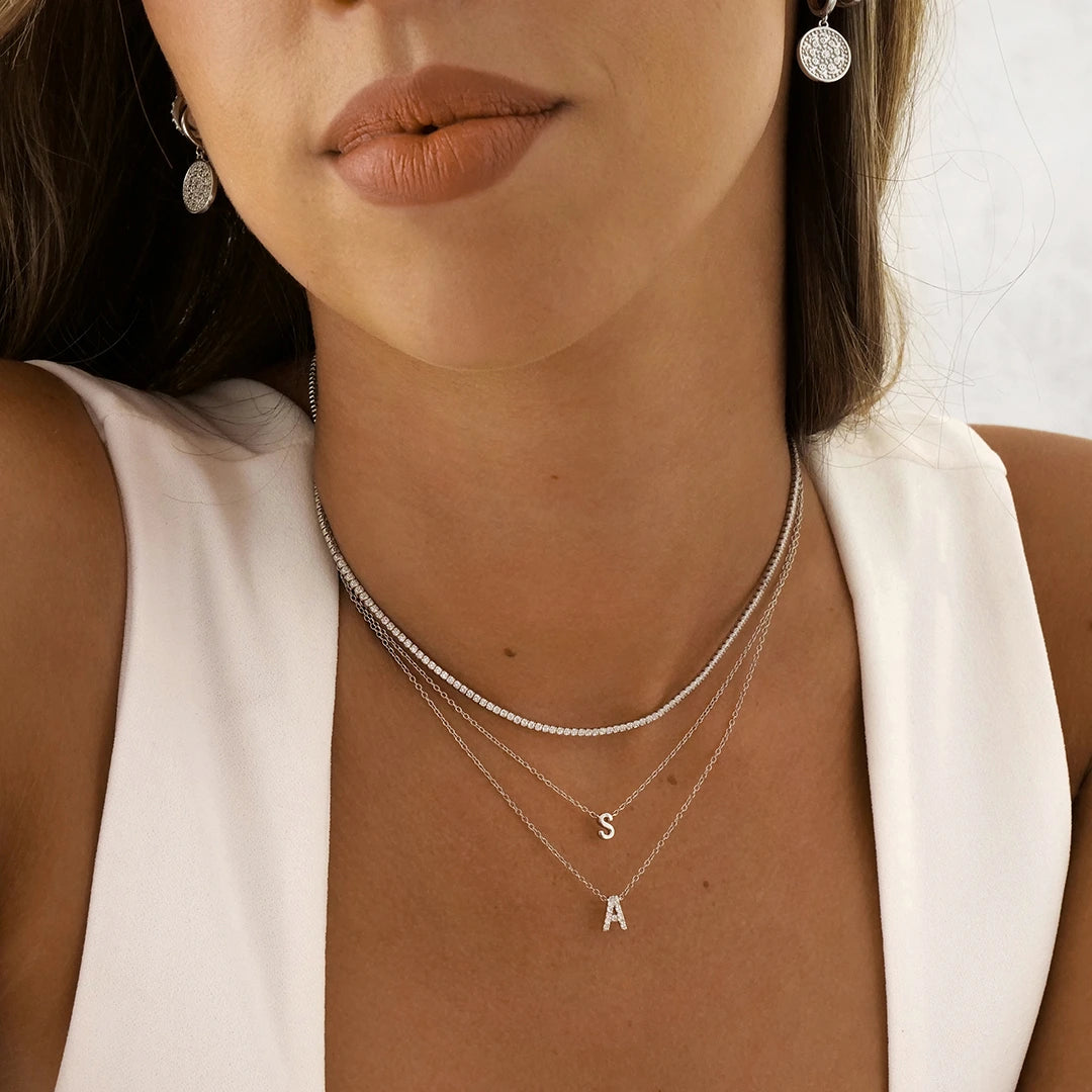 Petite online silver necklace