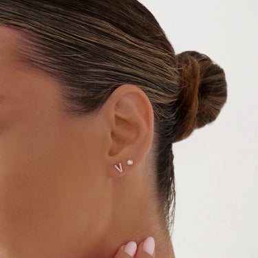A-Z Earring Rose Gold