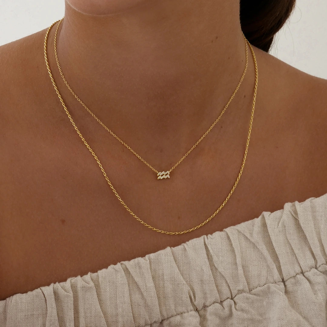 Aquarius Charm Necklace