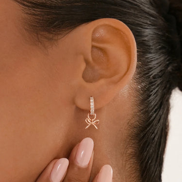 Build Your Earring Set Jet Rose Gold