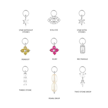Build Your Earring Set Jet Silver