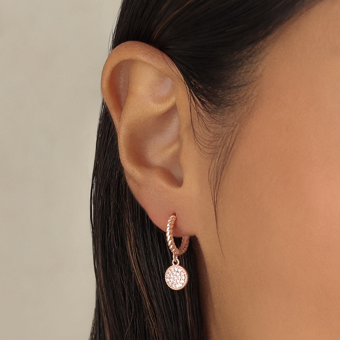 Isobel Earrings Rose Gold