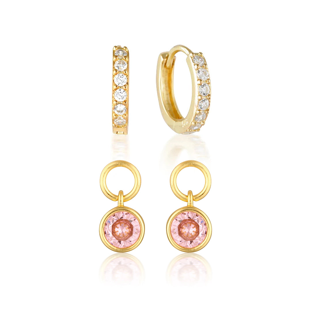 Design Your Birthstone Set Jet Gold