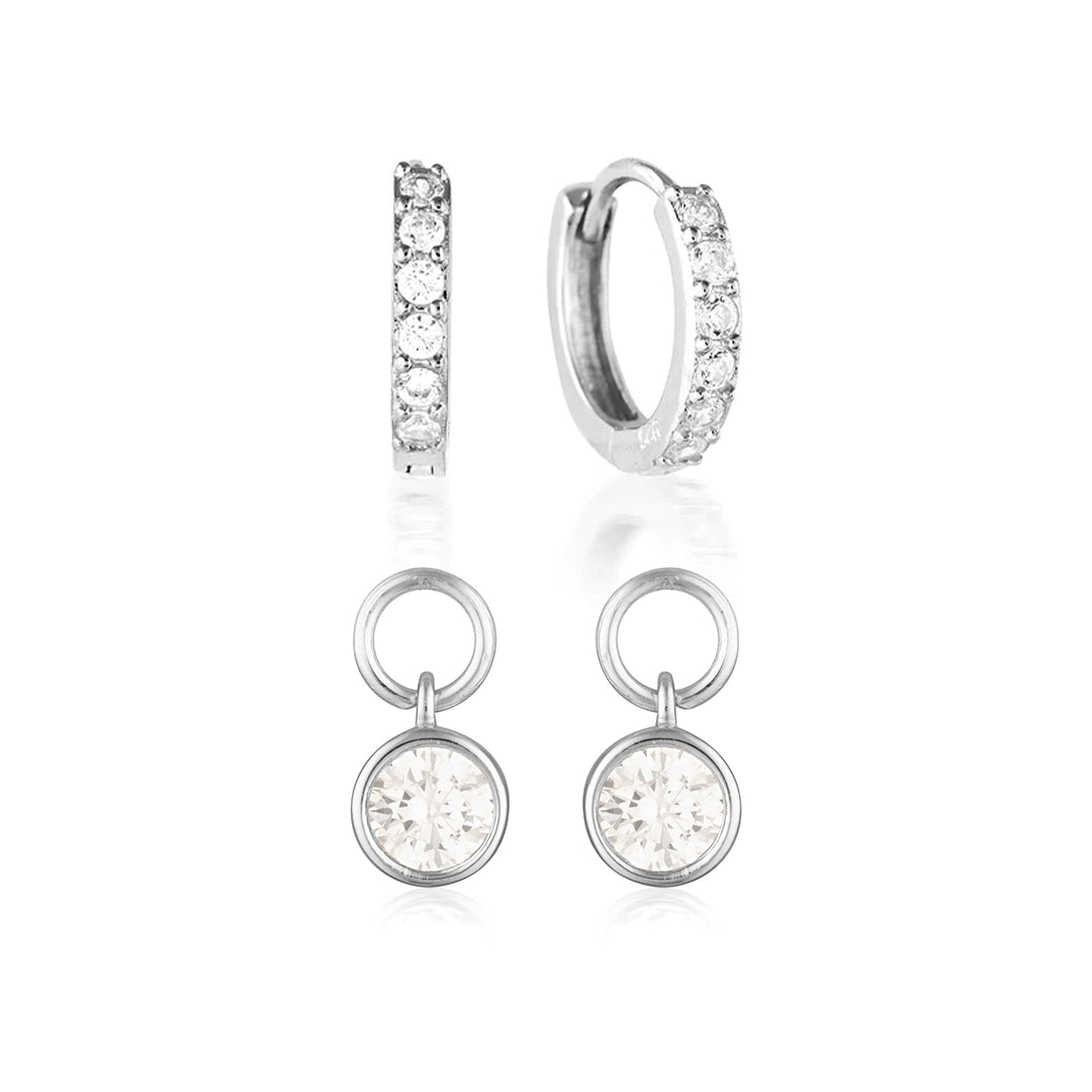 Design Your Birthstone Set Jet Silver