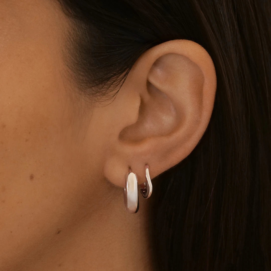 Litsa Hoops Silver