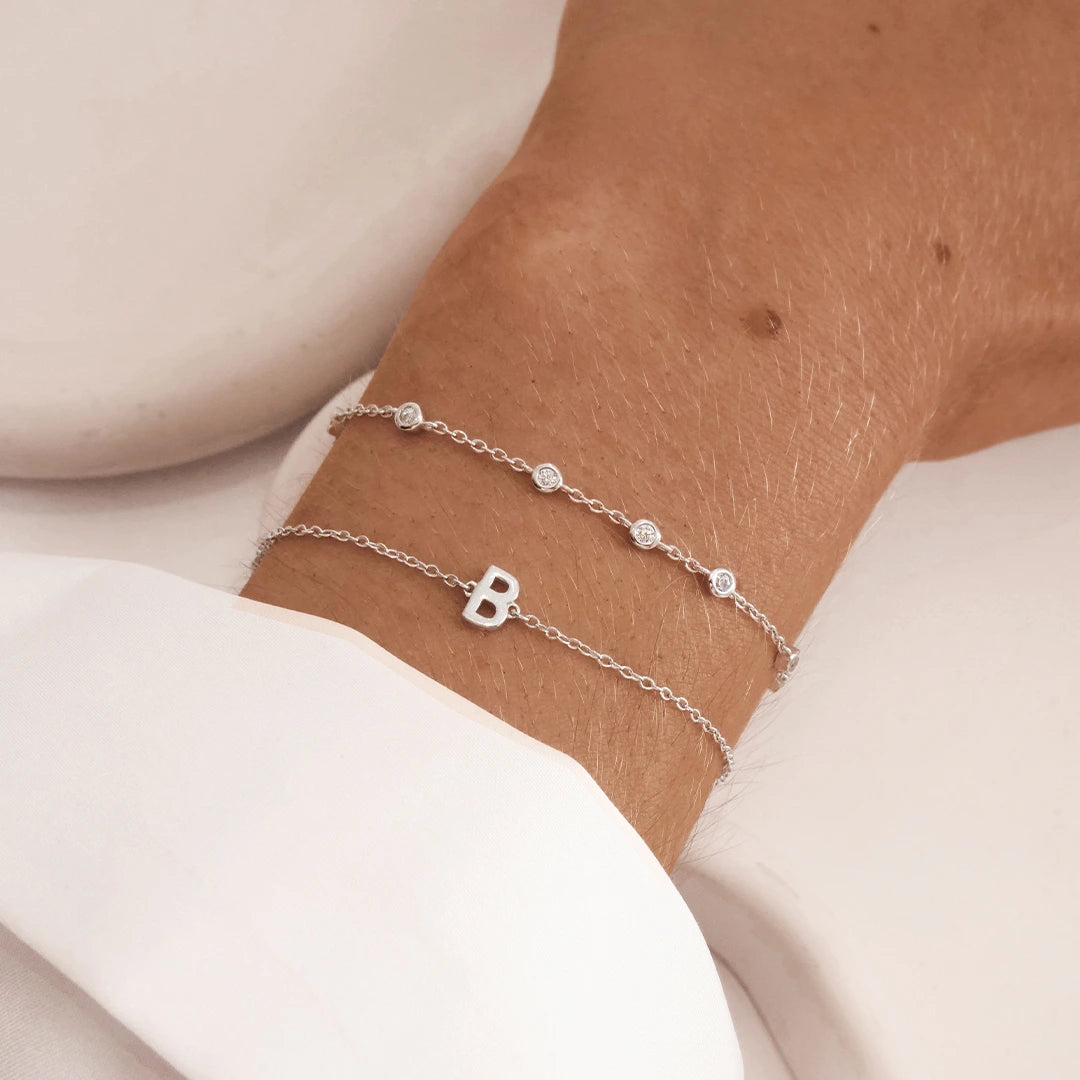 Petite A-Z Letter Bracelets