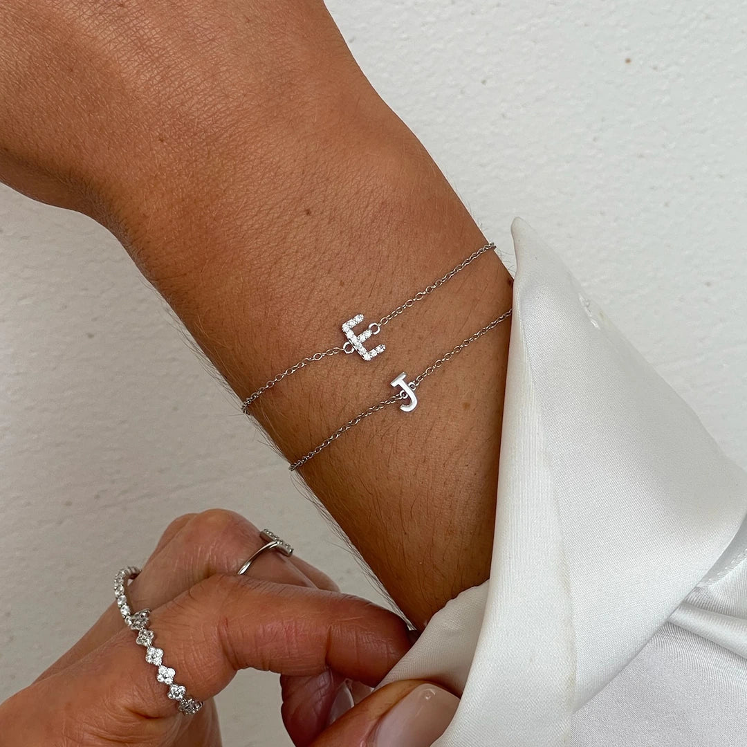 Petite A-Z Letter Bracelets