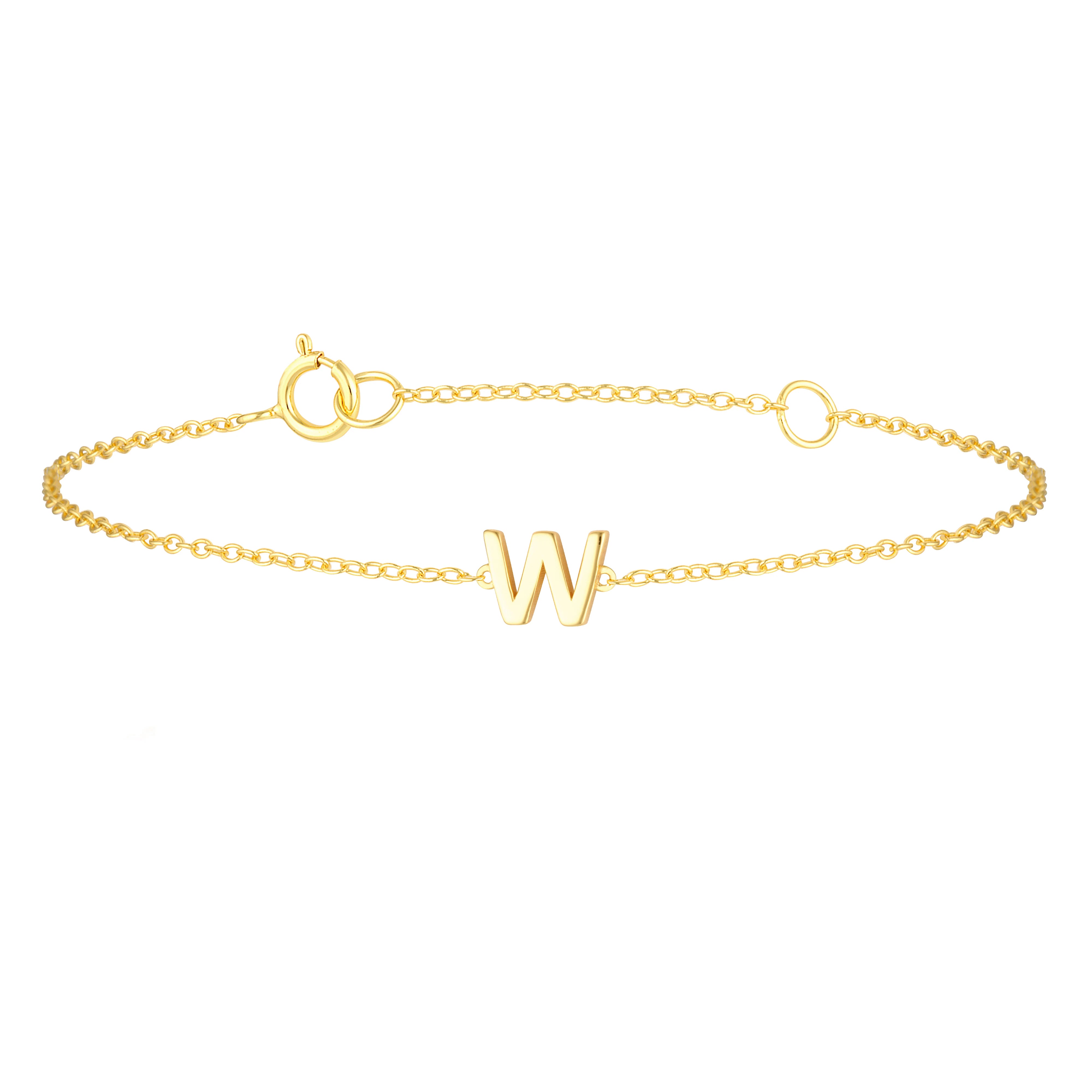Petite A-Z Letter Bracelets