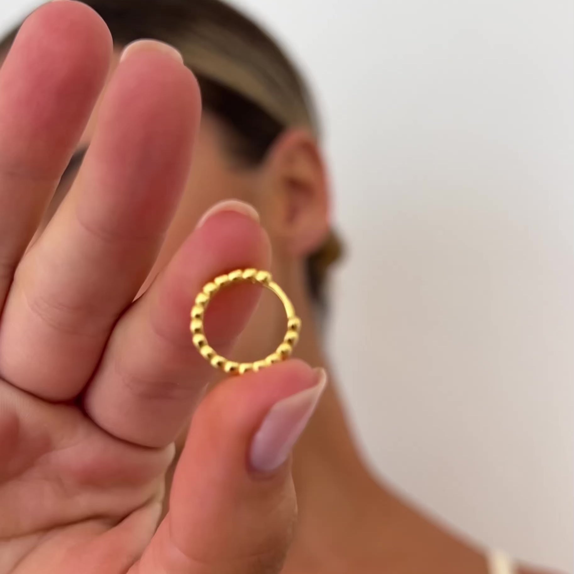 A-Z Letter Earrings Gold
