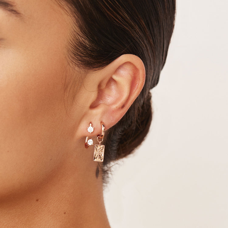 Abbi Earrings Rose Gold