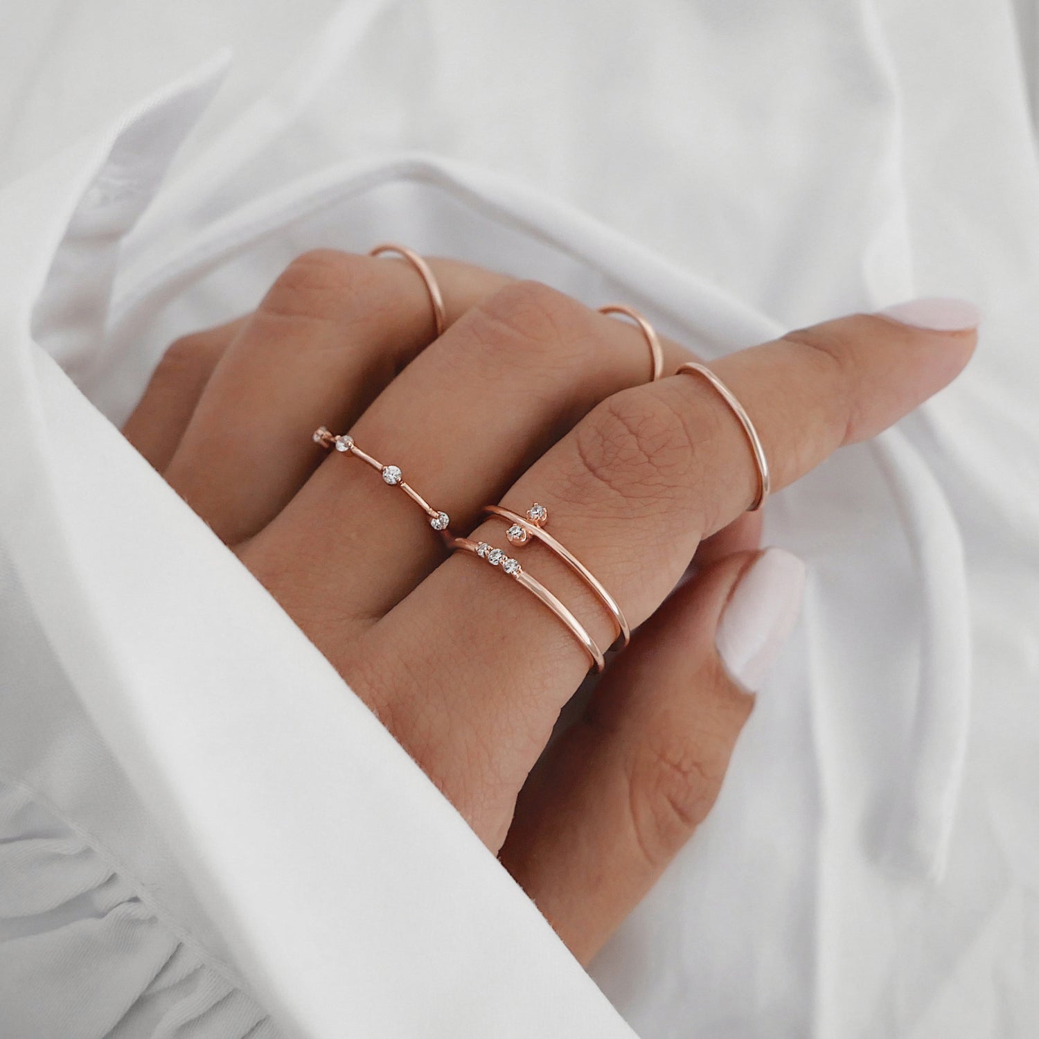Naomi Ring Rose Gold