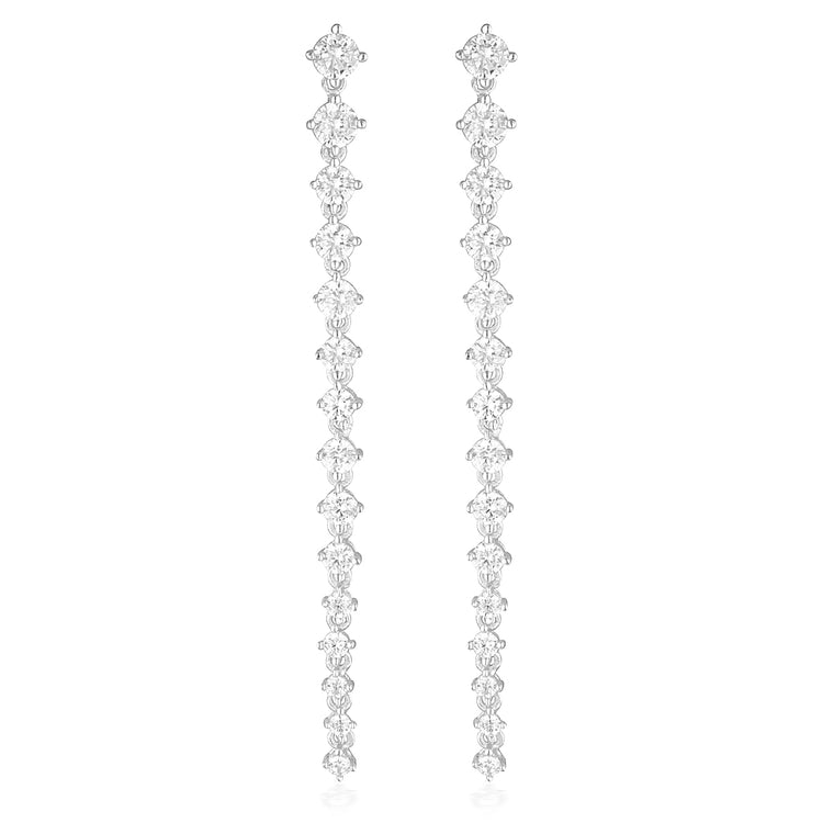 Cerene Drop Earrings Silver