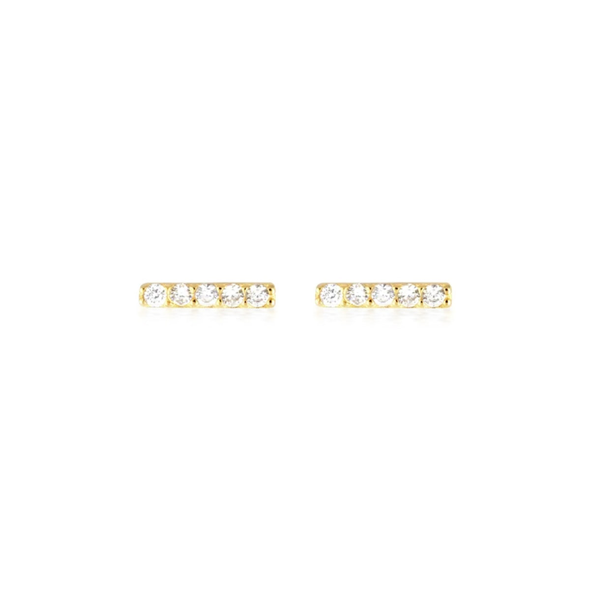 Chloe Bar Earrings Gold