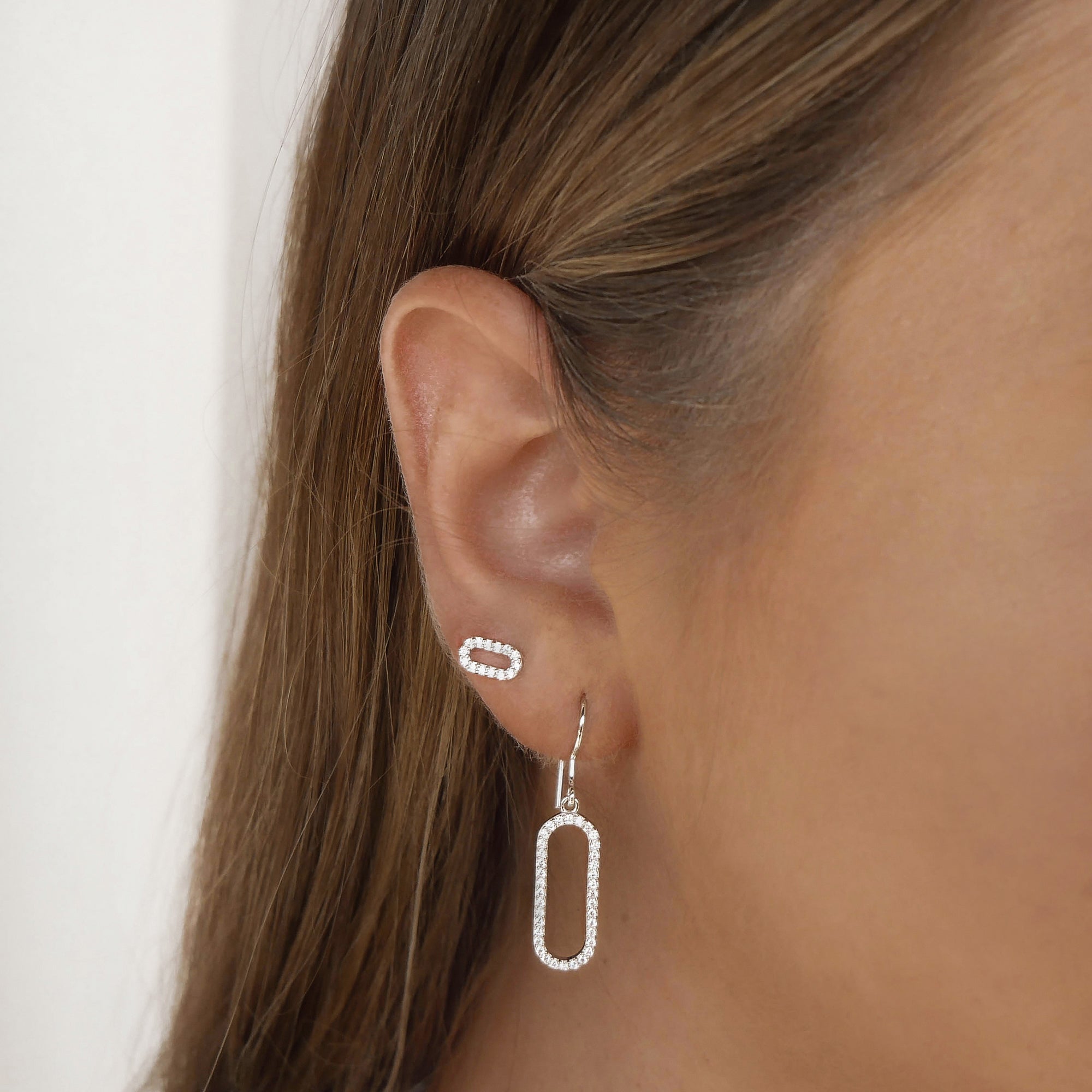 Elyse Drop Earrings Silver
