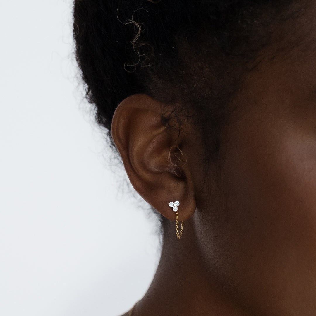The Kaloni Multi Pierced Stud Earrings | BlueStone.com