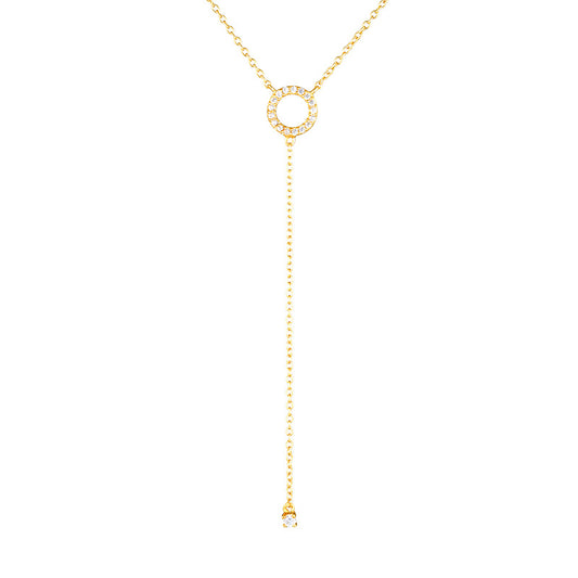 Harper Drop Necklace Gold