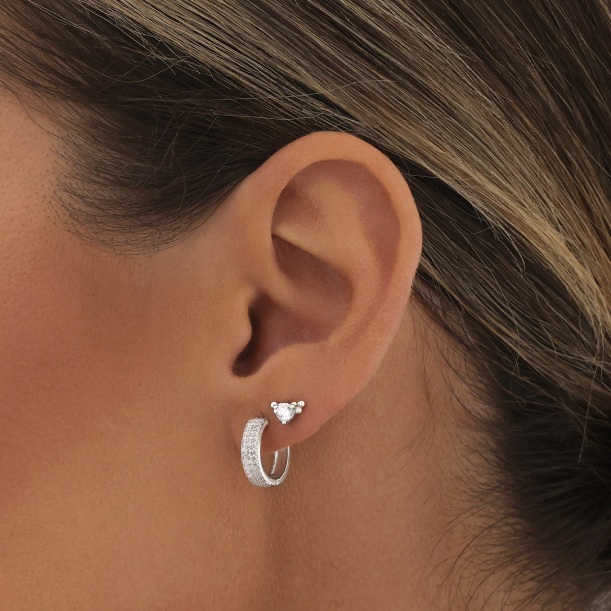 Iman Earrings Silver