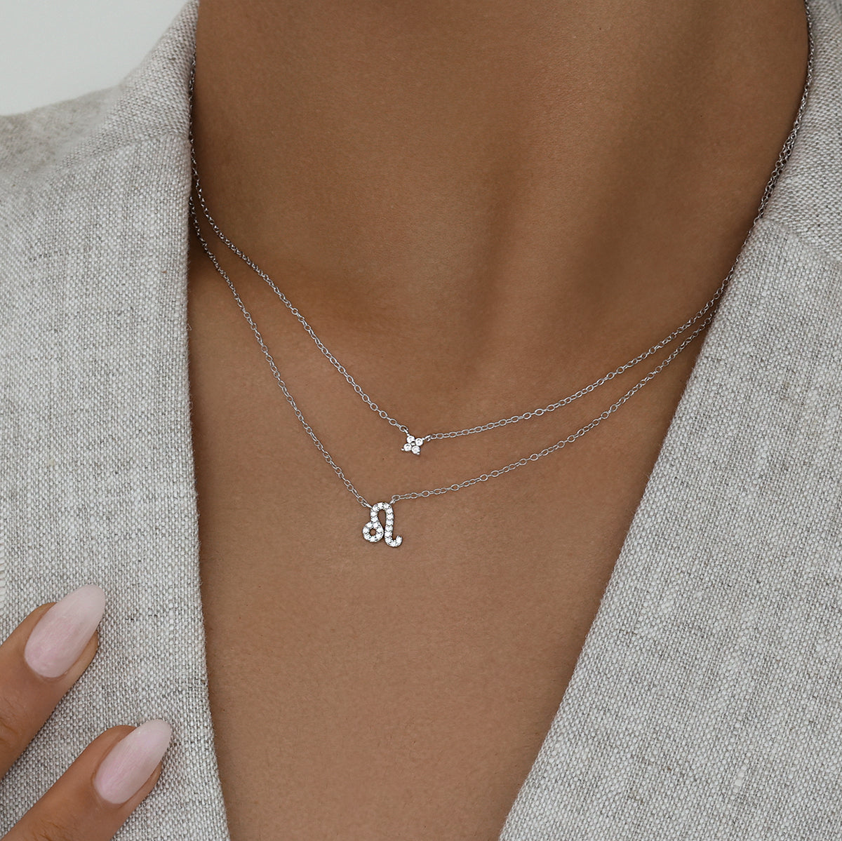 Leo Charm Necklace – THE SILVER COLLECTIVE - Main Image