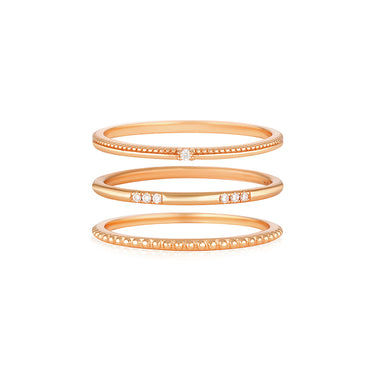 Melitta Ring Set Rose Gold